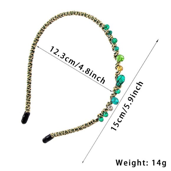 7 Pack Crystal Flower Headbands Faux Rhinestones Jewelry Hair Accessories - Picture 6 of 9